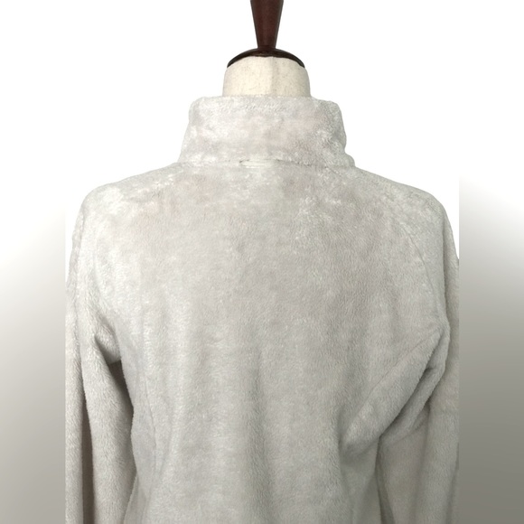 The North Face Fleece Jacket Zipper Pockets Full Zip Cream Color Size Small - Picture 9 of 13